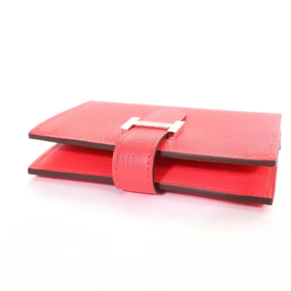Hermes Bearn Mini Leather Wallet
